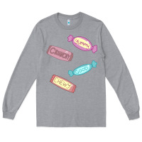 Heather Grey candy pieces Long Sleeve Tee - linhVisuals
