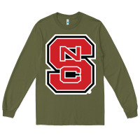 Army Green north carolina state Long Sleeve Tee - linhVisuals