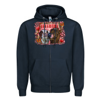 Navy valentine heifers Zipper Hoodie - RanaPortraitStore