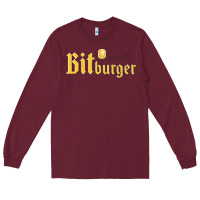 Burgundy #bitburger Long Sleeve Tee - linhVisuals