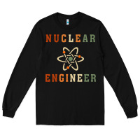 Black nuclear engineering quote Long Sleeve Tee - linhVisuals