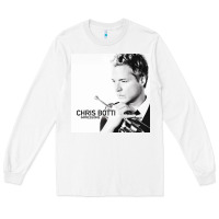 White Chris Botti Long Sleeve Tee - linhVisuals