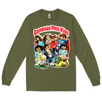 Army Green garbage pail kids Long Sleeve Tee - linhVisuals