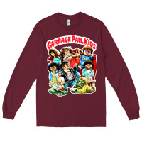 Burgundy garbage pail kids Long Sleeve Tee - linhVisuals