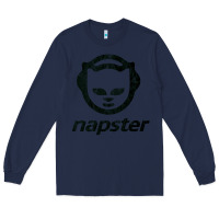 Navy napster    napster Long Sleeve Tee - linhVisuals