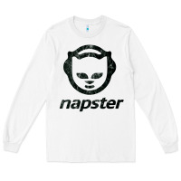 White napster    napster Long Sleeve Tee - linhVisuals