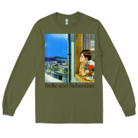 Army Green belle and sebastian 90s style fanart design Long Sleeve Tee - linhVisuals