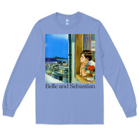 Colony Blue belle and sebastian 90s style fanart design Long Sleeve Tee - linhVisuals