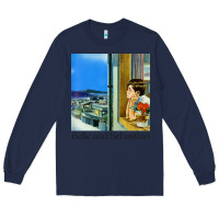 Navy belle and sebastian 90s style fanart design Long Sleeve Tee - linhVisuals