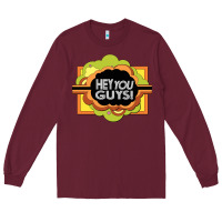 Burgundy hey you guys   the electric company Long Sleeve Tee - linhVisuals