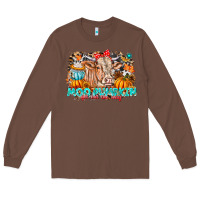 Chestnut Moo Pumpkin Get Out The Way Long Sleeve Tee - CowhideDigitalArt