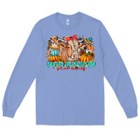 Colony Blue Moo Pumpkin Get Out The Way Long Sleeve Tee - CowhideDigitalArt