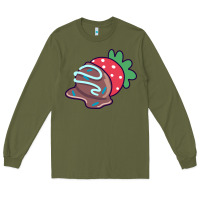 Army Green chocolate covered strawberry Long Sleeve Tee - linhVisuals