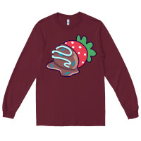 Burgundy chocolate covered strawberry Long Sleeve Tee - linhVisuals