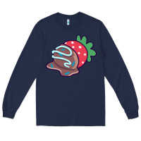 Navy chocolate covered strawberry Long Sleeve Tee - linhVisuals