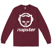 Burgundy napster light Long Sleeve Tee - linhVisuals
