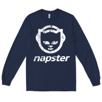 Navy napster light Long Sleeve Tee - linhVisuals