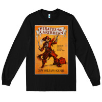 Black pirates of the caribbean film Long Sleeve Tee - linhVisuals