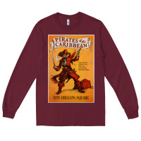 Burgundy pirates of the caribbean film Long Sleeve Tee - linhVisuals