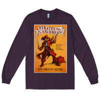 Plum pirates of the caribbean film Long Sleeve Tee - linhVisuals
