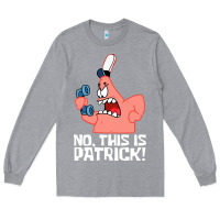 Heather Grey no this is patrick Long Sleeve Tee - linhVisuals