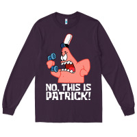 Plum no this is patrick Long Sleeve Tee - linhVisuals