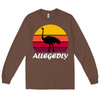 Chestnut retro vintage allegedly ostrich Long Sleeve Tee - linhVisuals