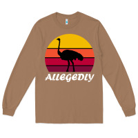 Toasted Coconut retro vintage allegedly ostrich Long Sleeve Tee - linhVisuals