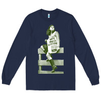 Navy bernadette devlin retro irish fanart Long Sleeve Tee - linhVisuals