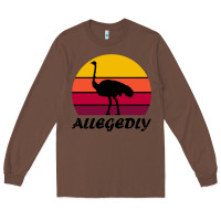 Chestnut retro vintage allegedly ostrich Long Sleeve Tee - linhVisuals