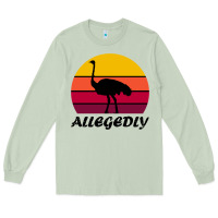 Retro Vintage Allegedly Ostrich Long Sleeve Tee | Teevron