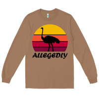 Toasted Coconut retro vintage allegedly ostrich Long Sleeve Tee - linhVisuals