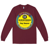 Burgundy all purpose kikkoman Long Sleeve Tee - linhVisuals