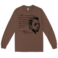 Chestnut james baldwin Long Sleeve Tee - linhVisuals