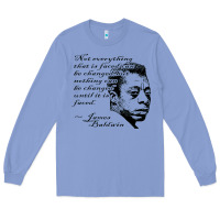 Colony Blue james baldwin Long Sleeve Tee - linhVisuals