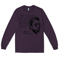 Plum james baldwin Long Sleeve Tee - linhVisuals