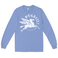 Colony Blue ivory pegasus Long Sleeve Tee - linhVisuals