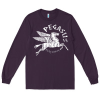 Plum ivory pegasus Long Sleeve Tee - linhVisuals