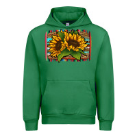 Emerald sunflower serape leopard background Urban Hoodie - Jasminsmagicworld