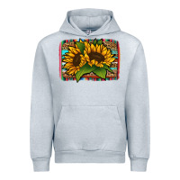 Heather Grey sunflower serape leopard background Urban Hoodie - Jasminsmagicworld
