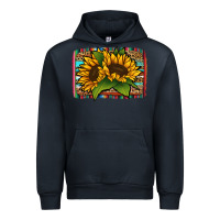 Navy sunflower serape leopard background Urban Hoodie - Jasminsmagicworld