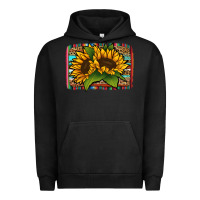 Pigment Black sunflower serape leopard background Urban Hoodie - Jasminsmagicworld