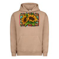 Pigment Burro sunflower serape leopard background Urban Hoodie - Jasminsmagicworld
