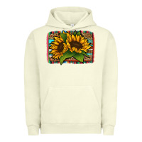 Pigment Pistachio sunflower serape leopard background Urban Hoodie - Jasminsmagicworld