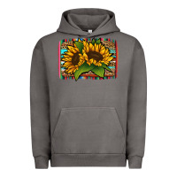 Pigment Tornado sunflower serape leopard background Urban Hoodie - Jasminsmagicworld