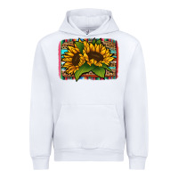 White sunflower serape leopard background Urban Hoodie - Jasminsmagicworld
