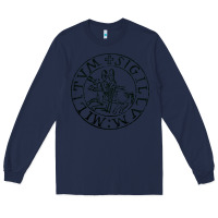 Navy knights templar sigil Long Sleeve Tee - linhVisuals