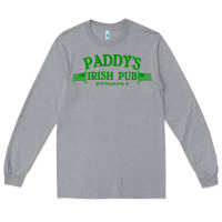 Heather Grey paddy irish pub Long Sleeve Tee - linhVisuals