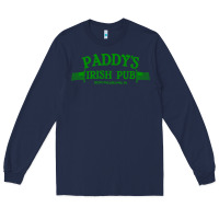 Navy paddy irish pub Long Sleeve Tee - linhVisuals
