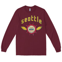 Burgundy seattle pilots baseball vintage Long Sleeve Tee - linhVisuals